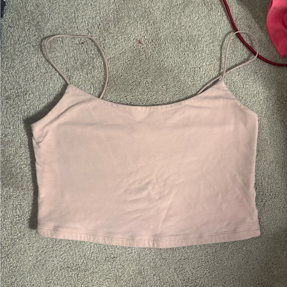 Women's Pink Spaghetti Strap Top